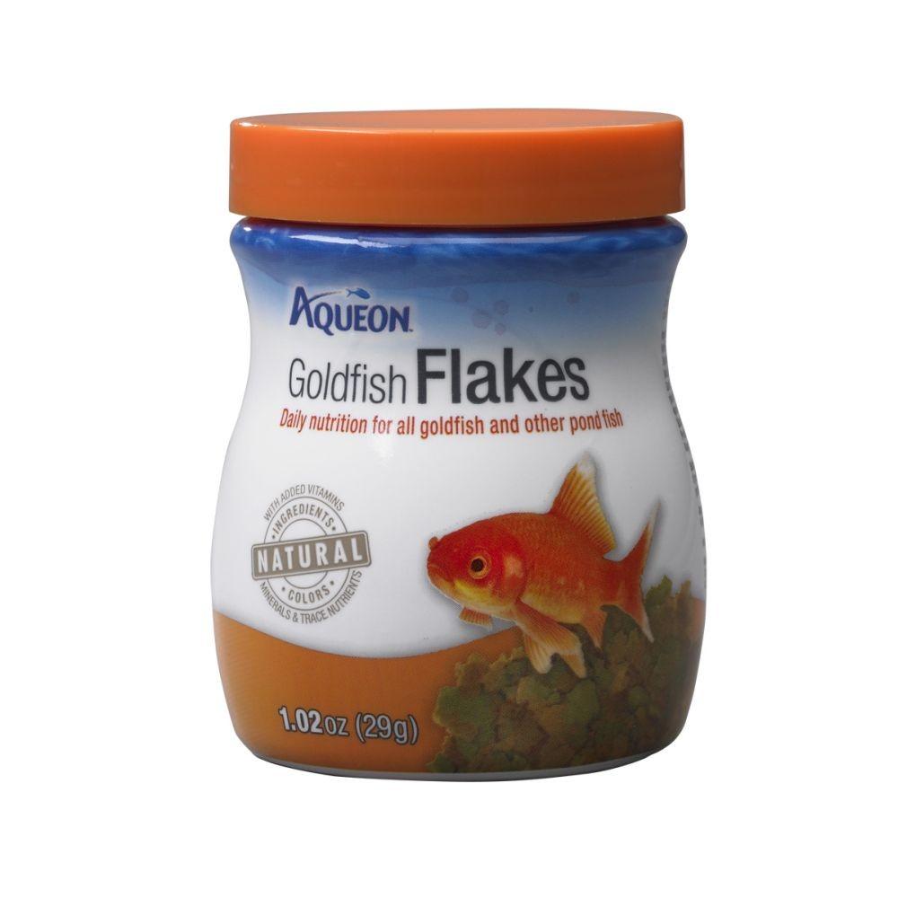 Aqueon Goldfish Flakes Fish Food 1.2oz Jar