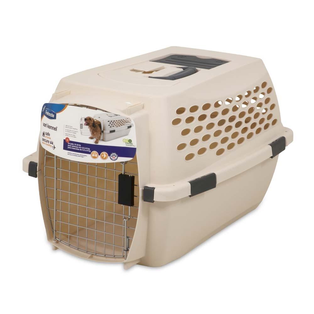 Petmate Vari Dog Kennel Taupe/Black 24in