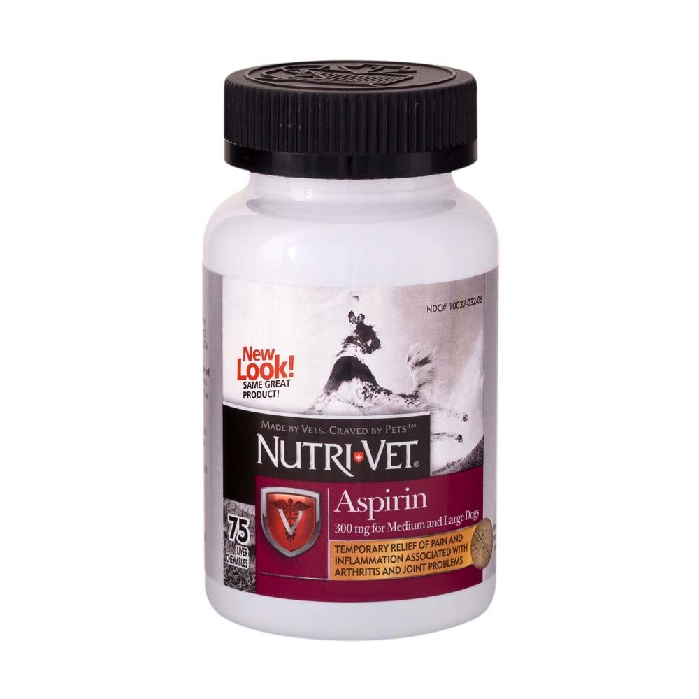 Nutri-Vet K9 Aspirin Liver Chewables Medium/Large Dog 75ct