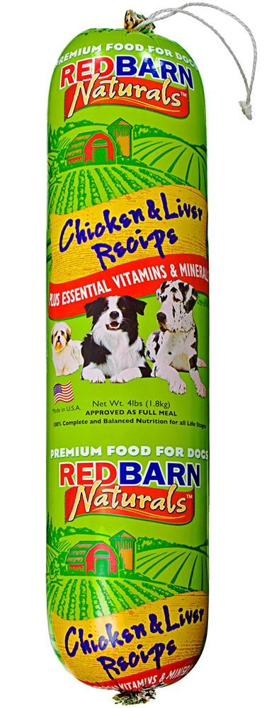 Redbarn Chicken & Liver food roll 4lb