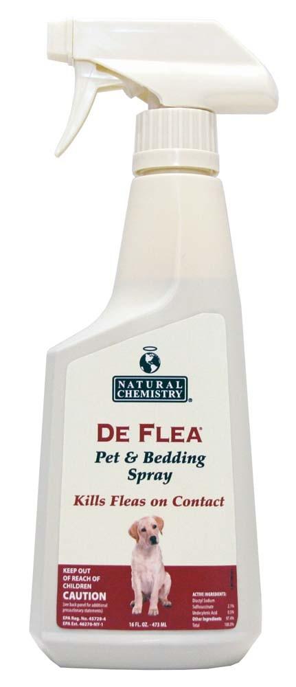 Natural Chemistry Deflea Pet & Bedding Spray For Dogs 16oz