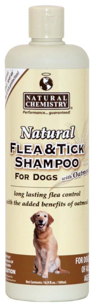 Natural Chemistry Natural Flea & Tick Shampoo With Oatmeal For Dogs 16.9oz