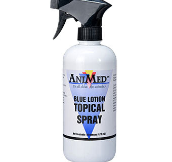 BLUE LOTION TOPICAL ANIMAL ANTISEPTIC SPRAY, CATTLE, SHEEP, DOGS
