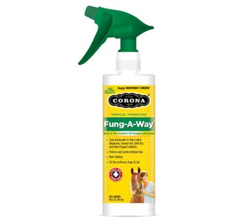 CORONA FUNG-A-WAY TOPICAL FUNGICIDE, HORSE FUNGAL INFECTIONS, RINGWORM 