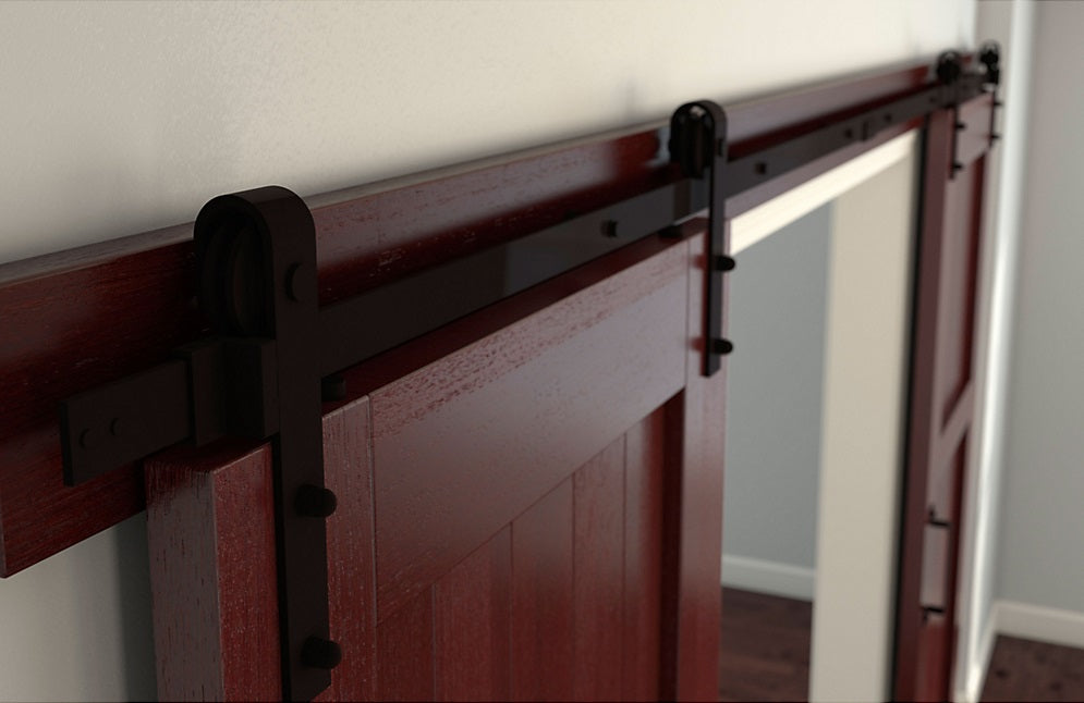 Oil Rubbed Bronze 72 inch Interior Sliding Door Track