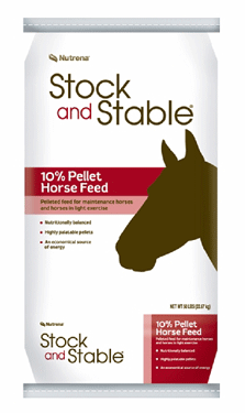 Nutrena Stock and Stable 10% Pellet Horse Feed