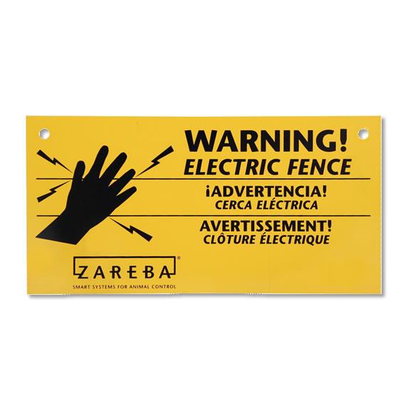 Zareba Electric Fence Warning Signs, 3pk