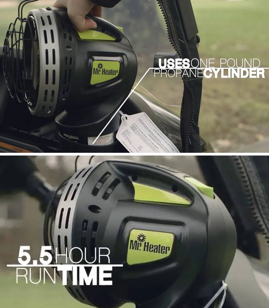 Mr. Heater 4,000 BTU Golf Cart Heater Functions