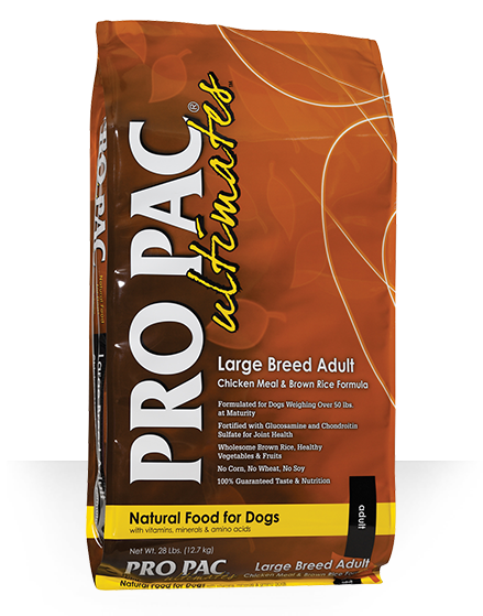 PRO PAC® Ultimates Chicken Meal & Brown Rice Dry Dog Food for Large Breed Adult Dogs